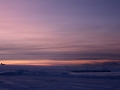 Tageslicht ist rar und kühle Blau- und Rosatöne prägen die Atmosphäre in den Wintermonaten.