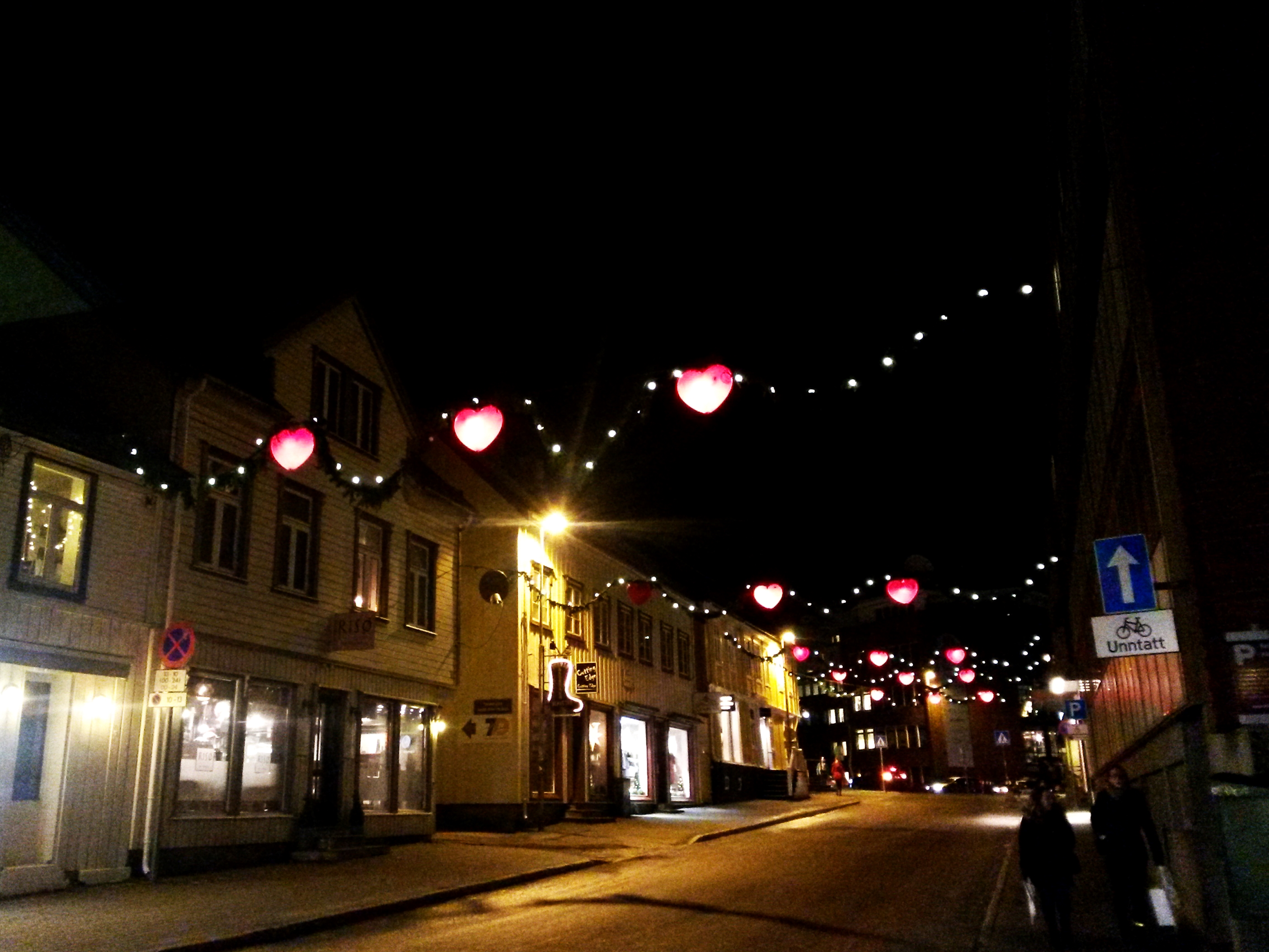 Weihnachtsstraße in Tromsø