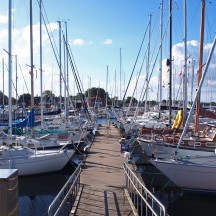 Ballen Hafen meer schiff sommer Samsø Dänemark