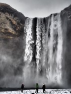 Island Winter Skógafoss