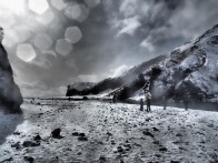 Island Winter Skógafoss